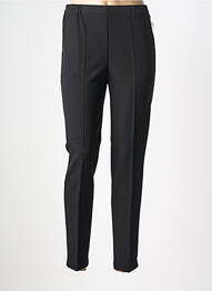 Pantalon slim talie elastică mărime normală negru GEVANA femme