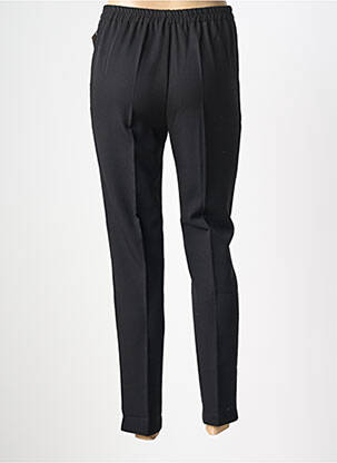 Pantalon slim talie elastică mărime normală negru GEVANA femeie
