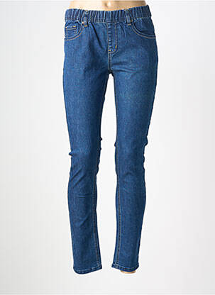 Jegging țesătură denim mărime normală albastru GEVANA femeie