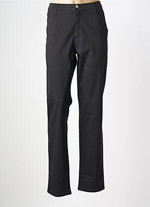 Pantalon slim țesătură poplin mărime normală negru COWEST femeie