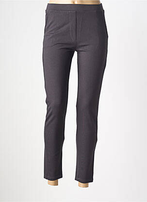 Pantalon 7/8 talie elastică mărime normală gri JANIRA femeie