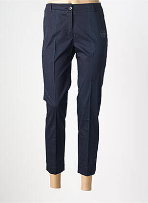 Pantalon 7/8 talie cu cleme mărime normală albastru BUGARRI femeie