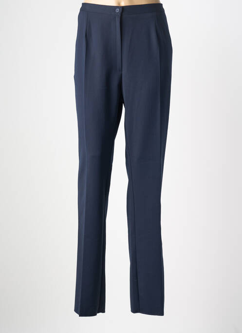 Pantalon slim talie elastică mărime normală albastru GEVANA femme