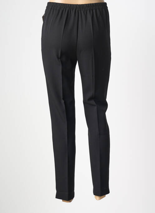 Pantalon slim talie elastică mărime normală negru GEVANA femme