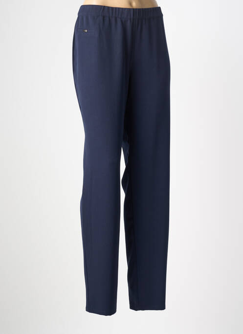 Pantalon slim talie elastică mărime normală albastru FELINO femme