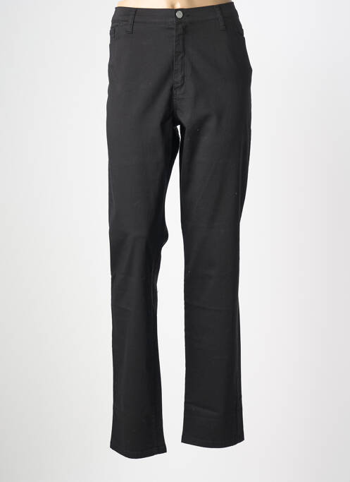 Pantalon slim țesătură poplin mărime normală negru COWEST femme