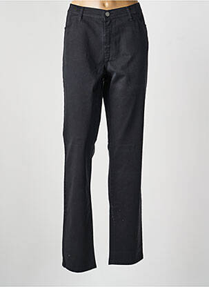 Pantalon drept țesătură poplin mărime normală negru COWEST femeie