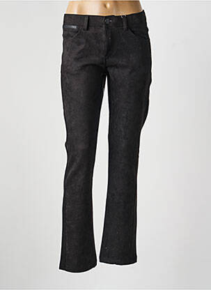 Pantalon drept elasticitate mărime normală negru GEVANA femeie