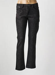 Pantalon drept elasticitate mărime normală negru GEVANA femme