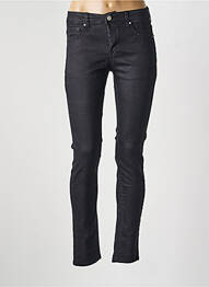 Pantalon slim elasticitate mărime normală negru KALISSON femme