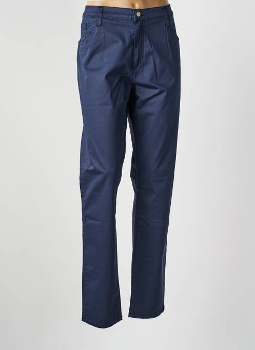Pantalon drept elasticitate mărime normală albastru DESGASTE femme