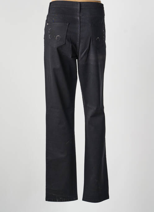 Pantalon drept țesătură poplin mărime normală negru COWEST femme