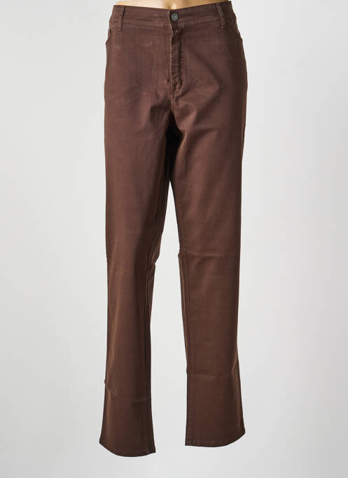 Pantalon drept elasticitate mărime normală maro COWEST femme