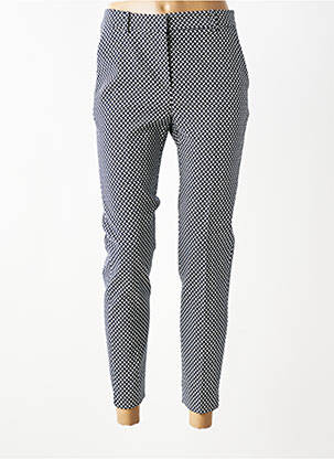 Pantalon 7/8 talie cu cleme mărime normală albastru 1 2 3 femeie
