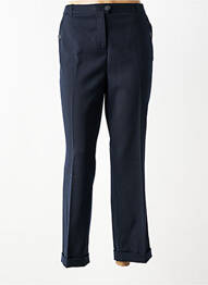 Pantalon 7/8 talie cu cleme mărime normală albastru CAROLL femme