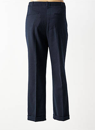 Pantalon 7/8 talie cu cleme mărime normală albastru CAROLL femeie