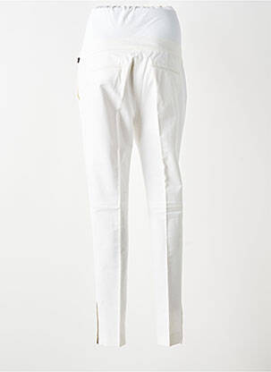 Pantalon maternitate țesătură poplin bej ZARA femeie