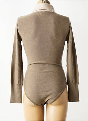 Body elasticitate mâneci lungi maro ARNAUD THIERRY GILLIER femeie
