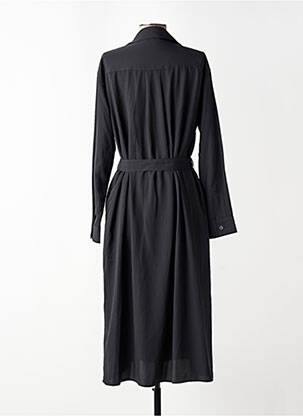 Rochie midi croială fluidă mâneci lungi negru UNIQLO femeie