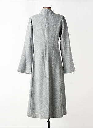 Rochie lungă mâneci lungi mâneci lungi gri ZARA femeie