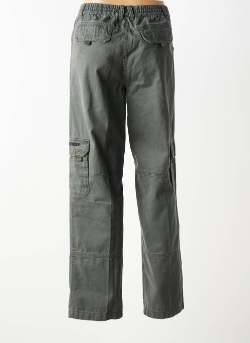 Pantalon cargo croială dreaptă talie elastică gri HT (HERE&THERE) fille