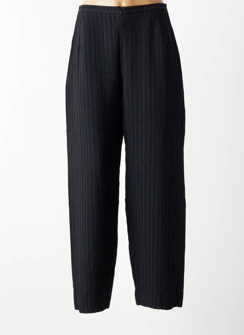 Pantalon drept talie cu cleme talie înaltă negru INDIES femme