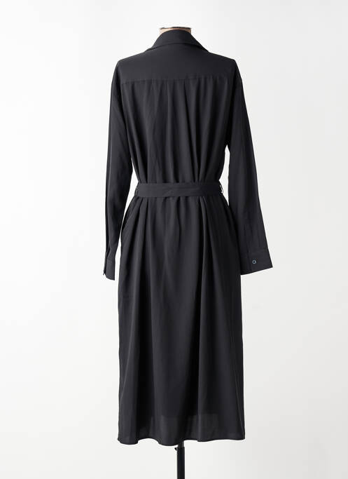 Rochie midi croială fluidă mâneci lungi negru UNIQLO femme