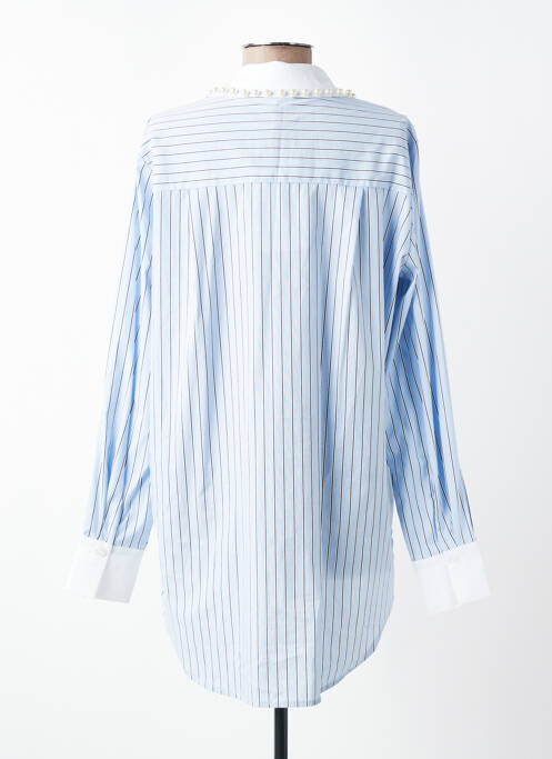 Tunică mâneci lungi guler de bluză albastru CULTURE femme