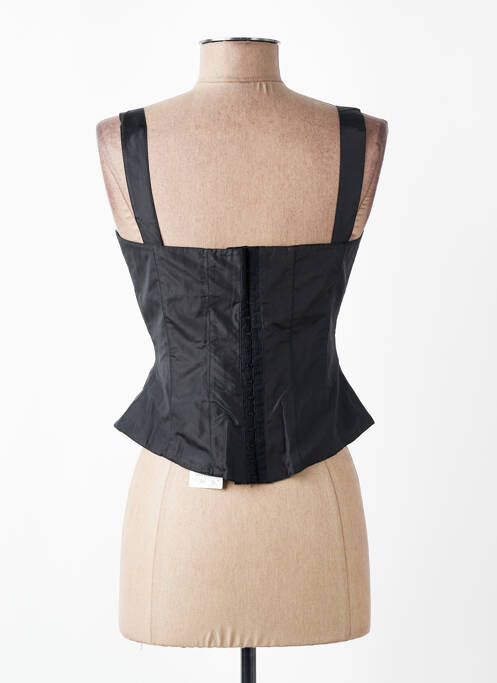 Top guler în v bretele subțiri negru ANNE FONTAINE femme
