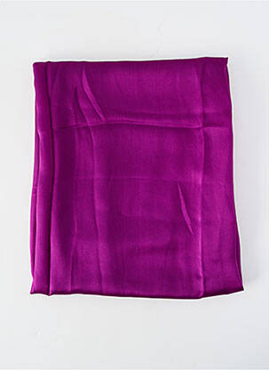 Eșarfă efect material satinat violet BASILE femeie