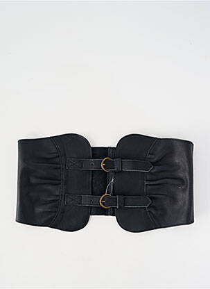 Curea efect material satinat negru H&M femeie