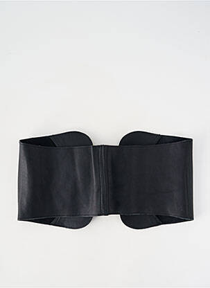 Curea efect material satinat negru H&M femeie