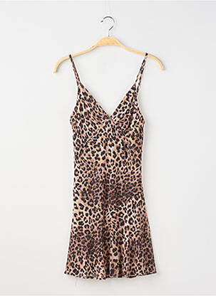 Rochie midi fără mâneci fără mâneci maro PULL & BEAR femeie