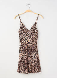 Rochie midi fără mâneci fără mâneci maro PULL & BEAR femeie