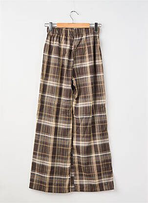 Pantalon larg buzunare mărime normală maro PEACE N'LOVE femeie