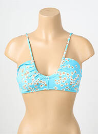 Sutien de costum de baie elasticitate top sutien modelat albastru ROXY femeie