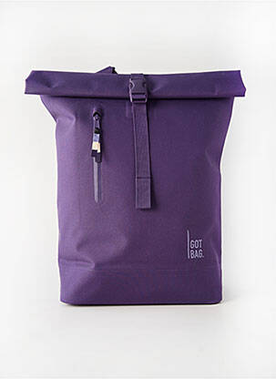 Rucsac efect material satinat violet GOT BAG femeie
