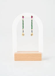 Cercei ornament charmă / pandantiv verde SANS MARQUE femeie