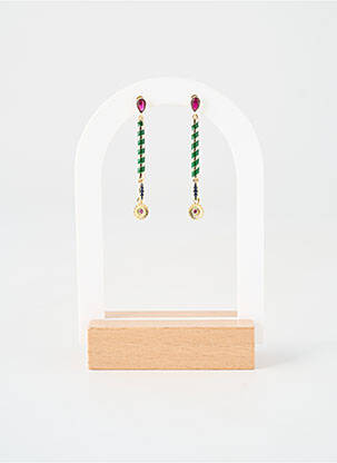 Cercei ornament charmă / pandantiv verde SANS MARQUE femeie