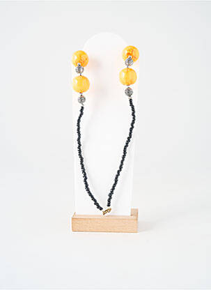 Colier ornament charmă / pandantiv galben SANS MARQUE femeie