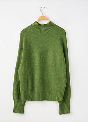 Pulover croială cambrată mâneci lungi verde UNIQLO femeie