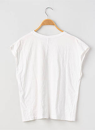 Tricou croială dreaptă mâneci scurte alb ZARA femeie