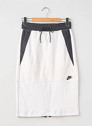 Fustă midi croială dreaptă alb NIKE femeie