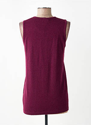 Pulover croială cambrată fără mâneci violet L'ATELIER D'ANNA femeie