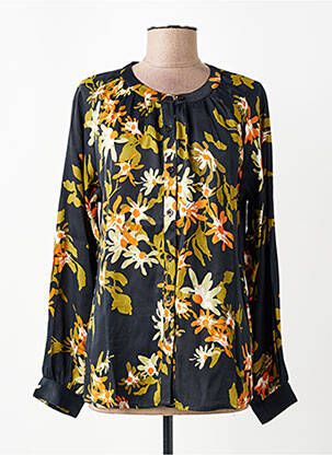 Cămașă imprimeu floral mâneci lungi negru AGATHE & LOUISE femeie