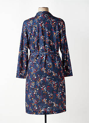 Rochie midi mâneci lungi mâneci lungi albastru GUY DUBOUIS femeie