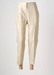 Pantalon 7/8 talie elastică mărime normală bej JULIE GUERLANDE femme