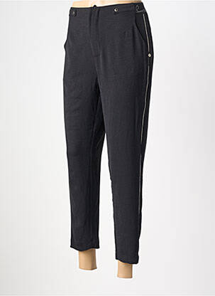 Pantalon 7/8 țesătură poplin mărime normală negru ANEKKE femeie