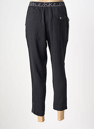 Pantalon 7/8 țesătură poplin mărime normală negru ANEKKE femeie