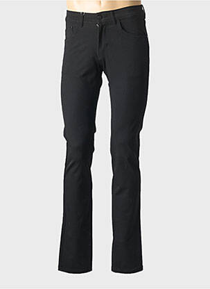 Pantalon slim țesătură poplin mărime normală negru EMYLE femeie